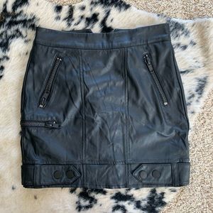 H&M faux leather skirt